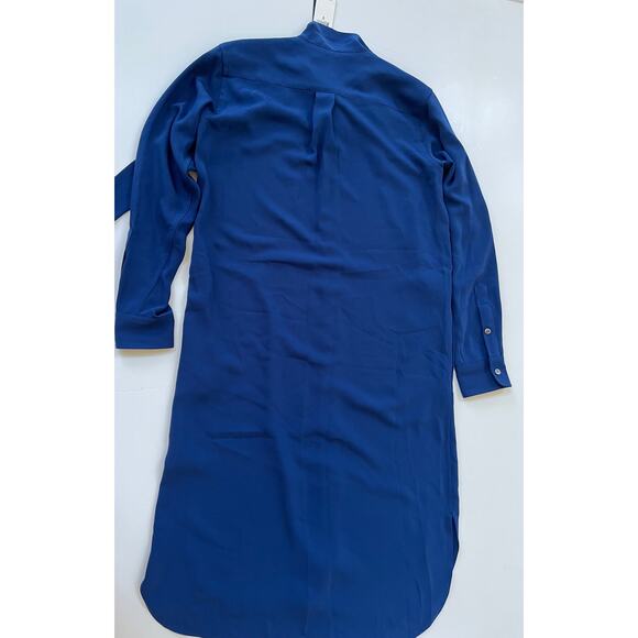 Polo Ralph Lauren Women's Tie Neck Long Sleeve Shirtdress Blue Size 8 $298 NWT - Picture 9 of 16